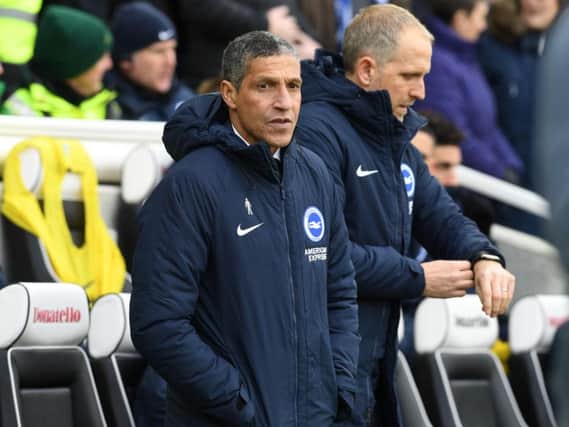 Brighton & Hove Albion manager Chris Hughton. Pciture by PW Sporting Photography.