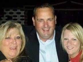 Andrew Connor with his mother Linda and his sister Clair