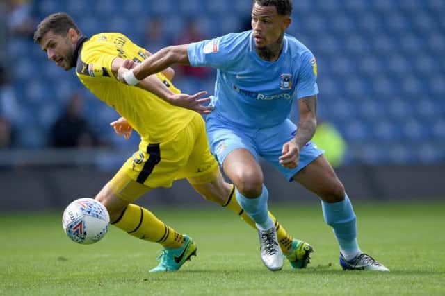 Coventry striker Jonson Clarke-Harris (Photo by Stu Forster/Getty Images)