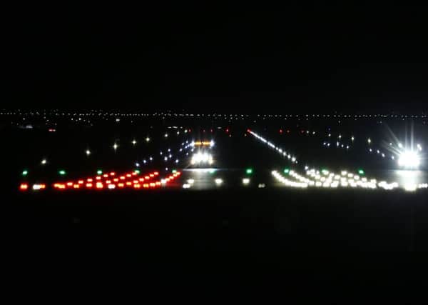 Gatwick Airport runway during the disruption due to alleged drone sightings. Photo by Eddie Mitchell