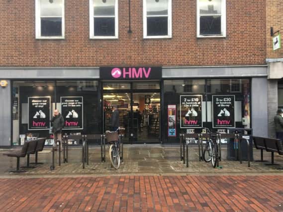 Chichester's HMV store in East Street