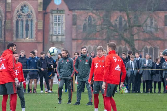 Bayern Munich training at Ardingly College