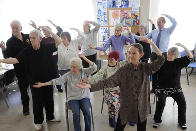 Residents of Patching Lodge care home in Brighton took a Tai Chi class to mark the Chinese New Year