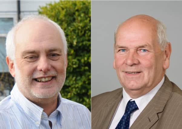 David Tutt, leader of the Lib Dem Group at East Sussex County Council and Keith Glazier, leader of the county council