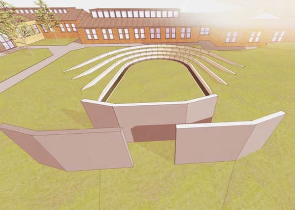 Artist's impression of the amphitheatre at Downlands School