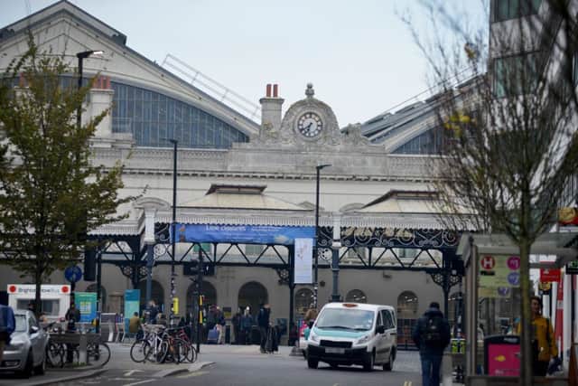 One of the robberies took place outside Brighton station