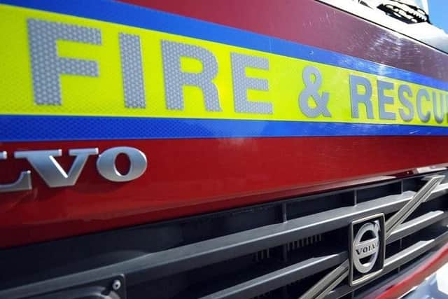 Fire crews were sent to rescue a person trapped following a collision in Ansty