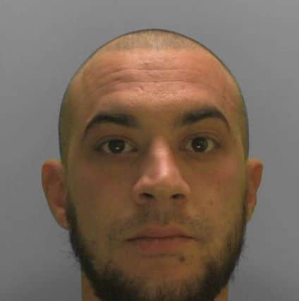 Leevan Sharma, 31, of Saltmead, Southampton. Convicted of burglary at Ernest Jones, Chichester, and jailed for 30 months on 4/02/19. Photo: Sussex Police.