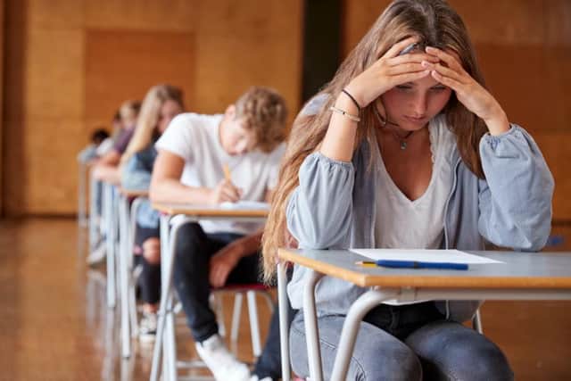 The number of people aged under 18 being referred to mental health services  		           has been increasing. The Young Minds charity said pressures like exams can have an impact on mental health. Stuttershock image
