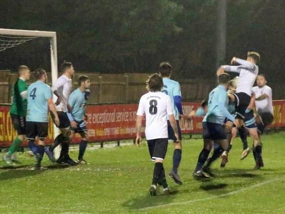 Pagham on the attack against Uckfield / Picture by Roger Smith