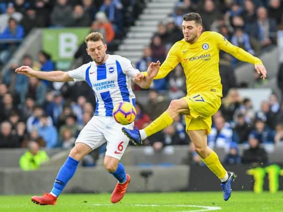 Brighton midfielder Dale Stephens in action against Chelsea earlier this season. Picture by PW Sporting Photography