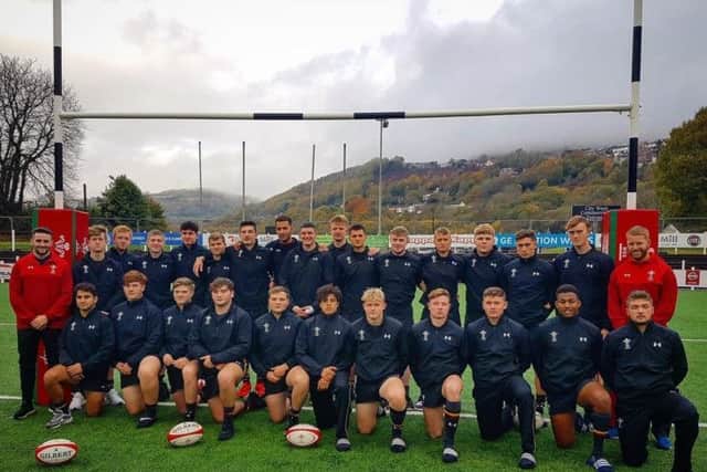 Rhys Jones with the Welsh Exiles team