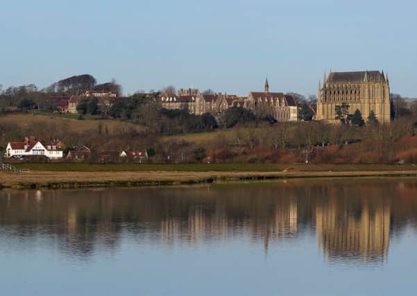 Linda Barker took this wonderful snap of Lancing College during an early morning walk by the River Adur