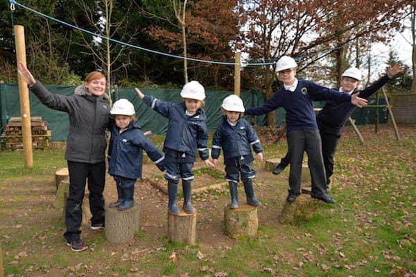 Manorfield Primary & Nursery School is to spend a donation from a devloper on its Forest School area