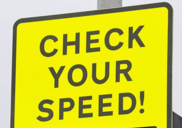 Check your speed sign