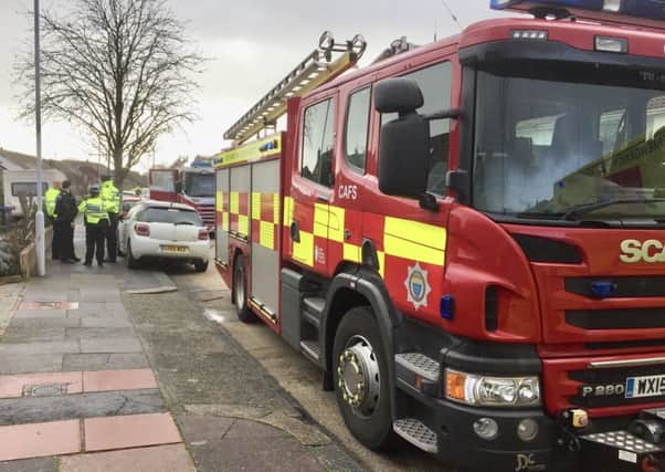 Firefighters were called to a property in Findon Valley