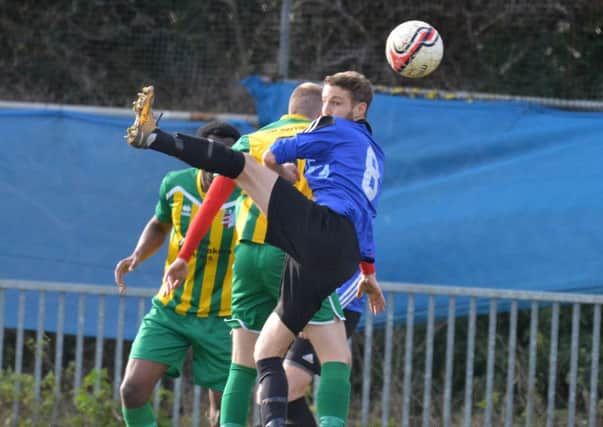 Action from Hollington United's 7-0 win at home to AFC Uckfield Town II. Pictures by Justin Lycett