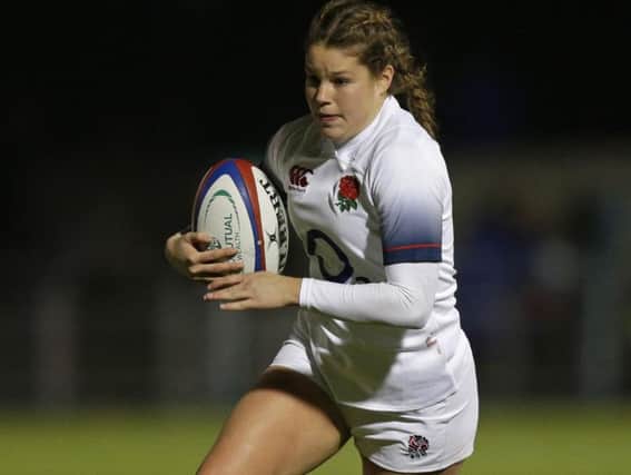 Jess Breach in England action / Picture by Getty Images for RFU Collection