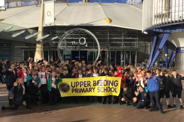 Pupils from Upper Beeding Primary School took part in the Young Voices concert at London's O2 Arena