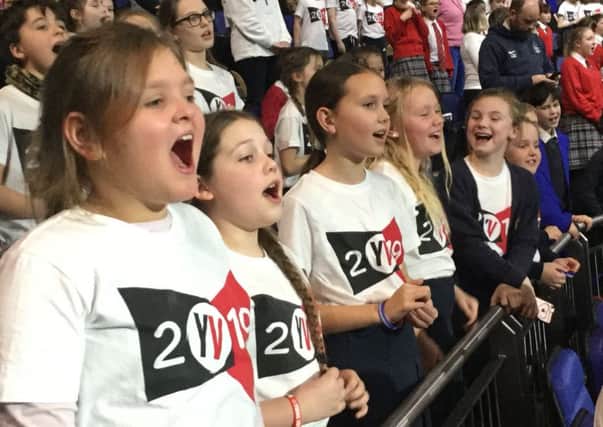 Pupils from Upper Beeding Primary School took part in the Young Voices concert at London's O2 Arena