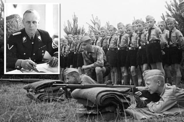 Before the Second World War, the militaristic Hitler Youth were the German equivalent of the British Scouting Movement. Nazi Ambassador Joachim von Ribbentrop (inset) unsuccessfully sought to set up friendly links between the two organisations. SUS-191202-170747001