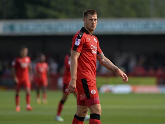 James Collins during his Crawley Town days