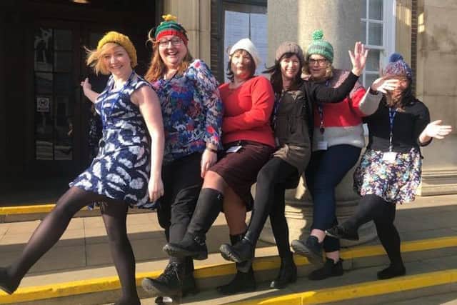 Wear a Woolly Hat Day at Worthing Town Hall