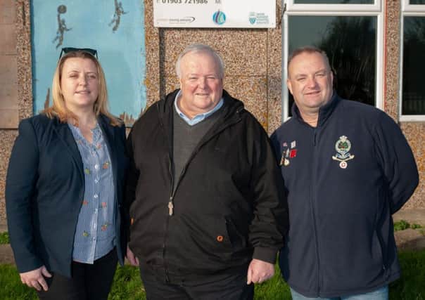 Councillors Tracey Baker, Mike Northeast and Ian Buckland at the current centre, which is due to be upgraded. Picture by Scott Ramsey