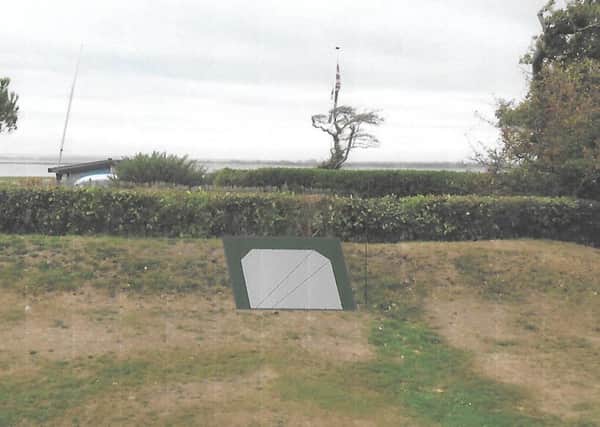 The proposed tunnel entrance at Dolphins, in Rookwood Lane, West Wittering