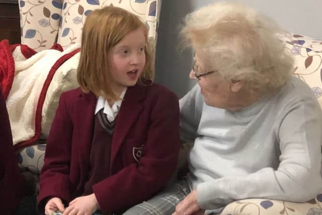 Our Lady of Sion pupils visiting St Mary's Care Home
