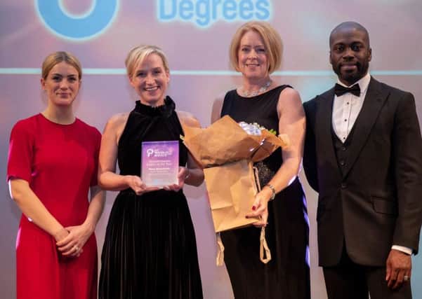 Nina Monckton (second from left) with other award winners