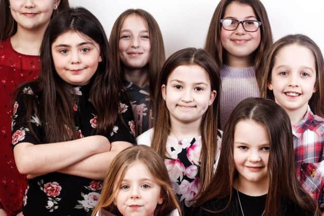 These ten brave young girls donated their long lock to The Little Princess Trust