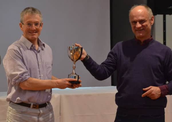 Martin Noakes receives the cross-country award
