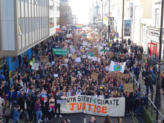 Youth Strike 4 Climate march in Brighton (Photograph: Eddie Mitchell)