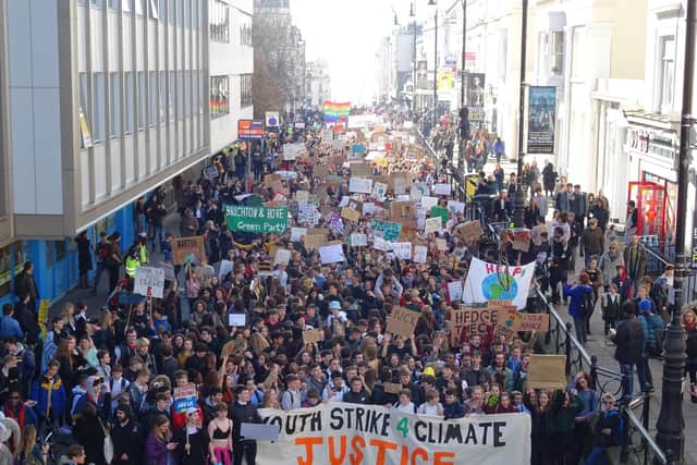 Youth Strike 4 Climate march in Brighton (Photograph: Eddie Mitchell)