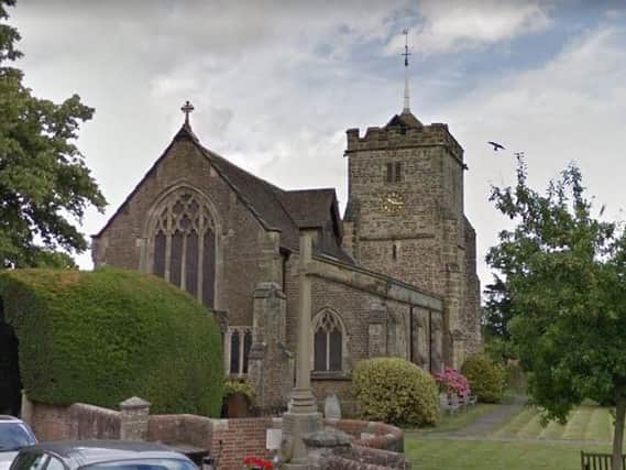 Many of the offences took place while Wilson worked at St Margaret's Church in Warnham. Picture: Google Streetview