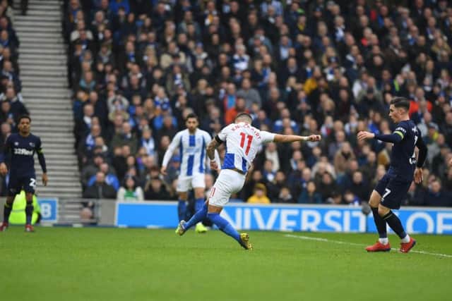 Anthony Knockaert fired the hosts in front. Picture by PW Sporting Photography