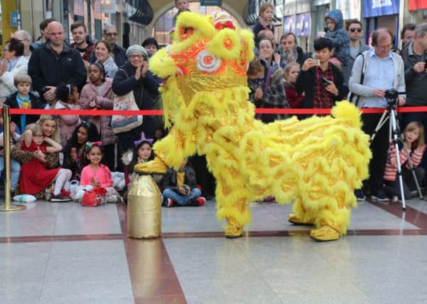 Chinese New Year celebration in Priory Meadow. Photo by Roberts Photographic SUS-190218-072806001