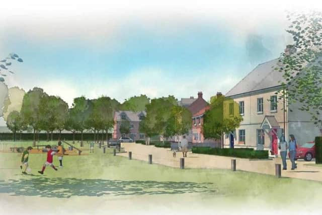 Illustrative artist's impression of scheme for 500 new homes in Hassocks