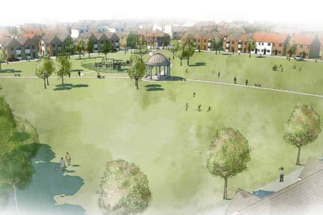 Illustrative artist's impression of scheme for 500 new homes in Hassocks