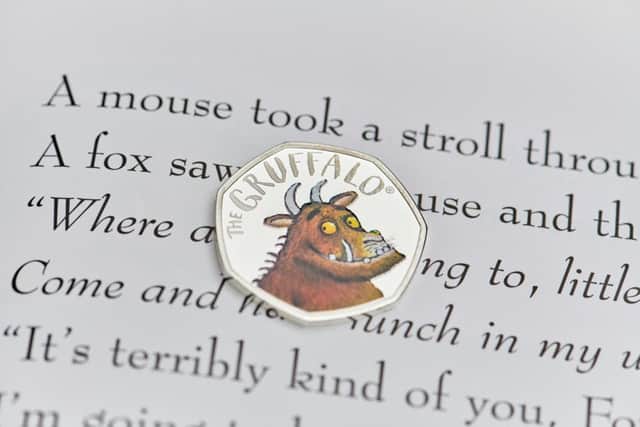 The Gruffalo coin celebrates 20 years of the much-loved monster. SUS-190218-110421001