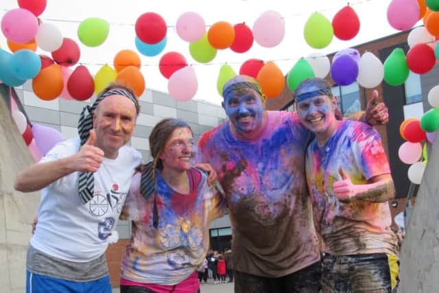 The Colour Run is a popular part of Shoreham Academys Tough Runner charity event