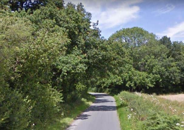 The crash happened on Harvey's Lane - near Ringmer and Lewes - on September 9, 2017. Picture: Google Streetview