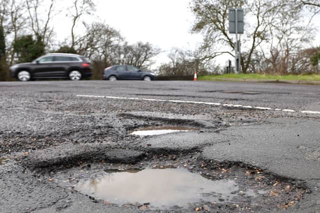 Across Britain, 717 miles of council-run A roads were deemed in need of maintenance