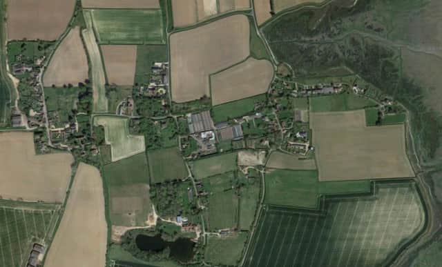 Satellite view of Chidham village. Credit: Google Maps