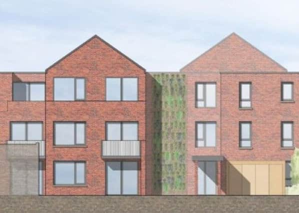 Artist's impression of the proposed flats