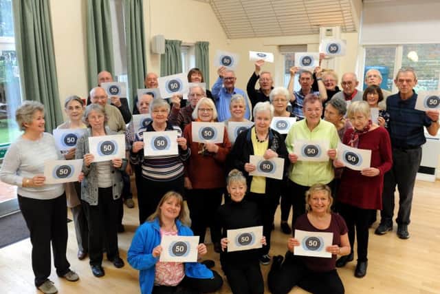 Members of the Worthing and Washington support group celebrating the 50th anniversary of Parkinsons UK. Picture: Kate Shemilt ks190055-3