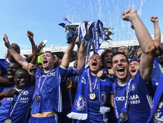 Chelsea celebrate winning the Premier League in 2017. Picture by Michael Regan/Getty Images
