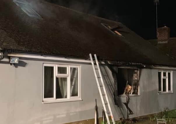 Firefighters are carrying out investigations into blaze this morning. Photo by West Sussex Fire and Rescue Service 6qFsBkB8KdFcC0uCs8II