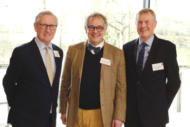 From left to right Simon Knight, Rupert Toovey and John Godfrey at the launch of the 2019 Sussex Heritage Trust Awards. SUS-190218-105903001